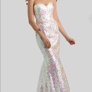 Clarisse Strapless Sequin Mermaid Dress Size 0